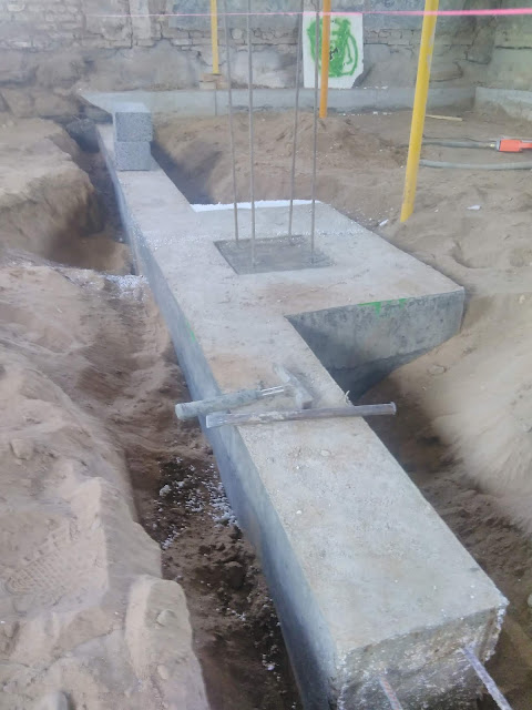 Betongulv og derunder