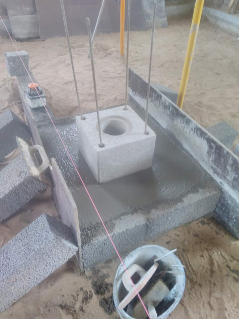 Betongulv og derunder
