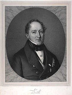Amtmand Frederik Christian Julius greve Knuth, som underskrev brevene om Stårup Skole i 1829